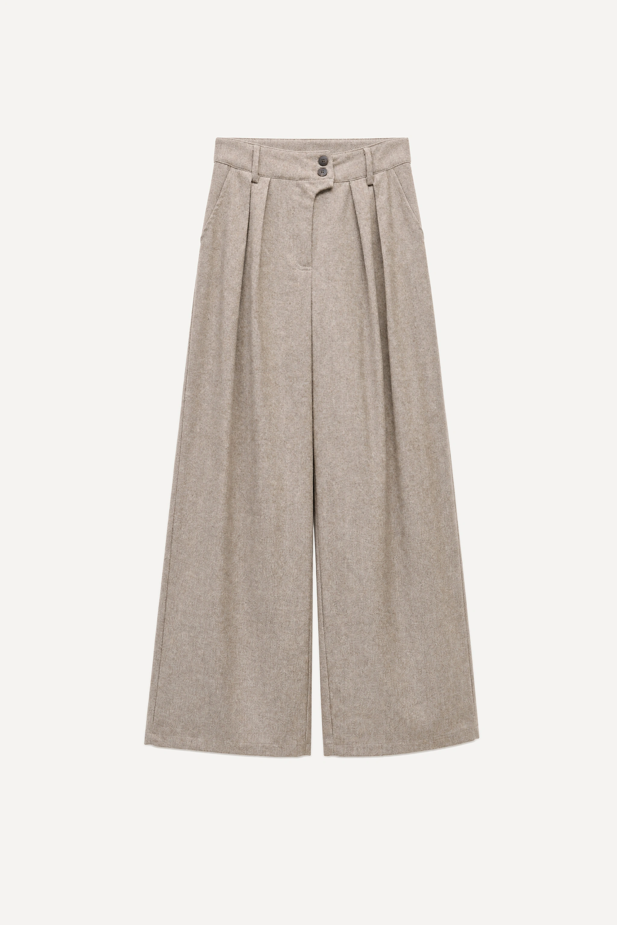 Wide-Leg Hose mit Falten