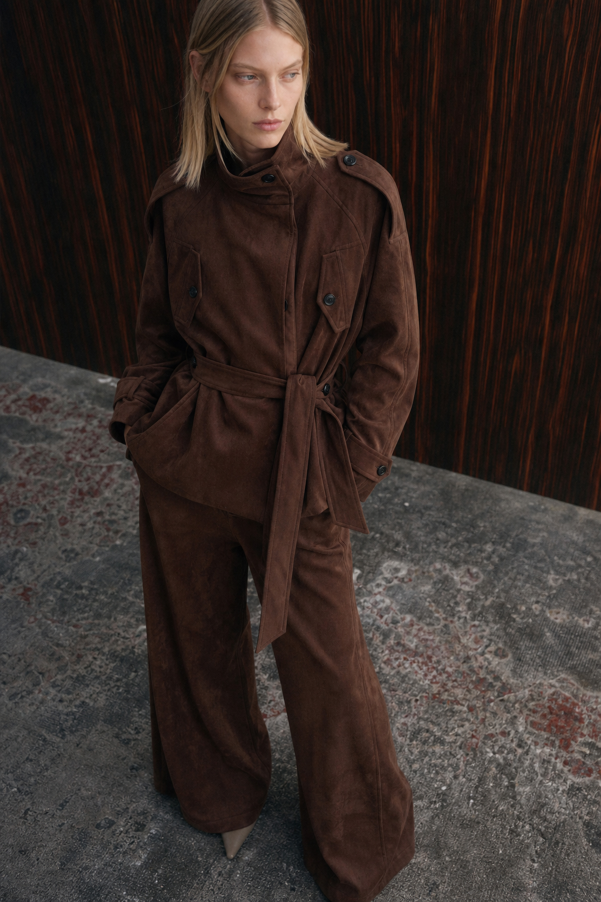 Safari-Jacke mit Gürtel