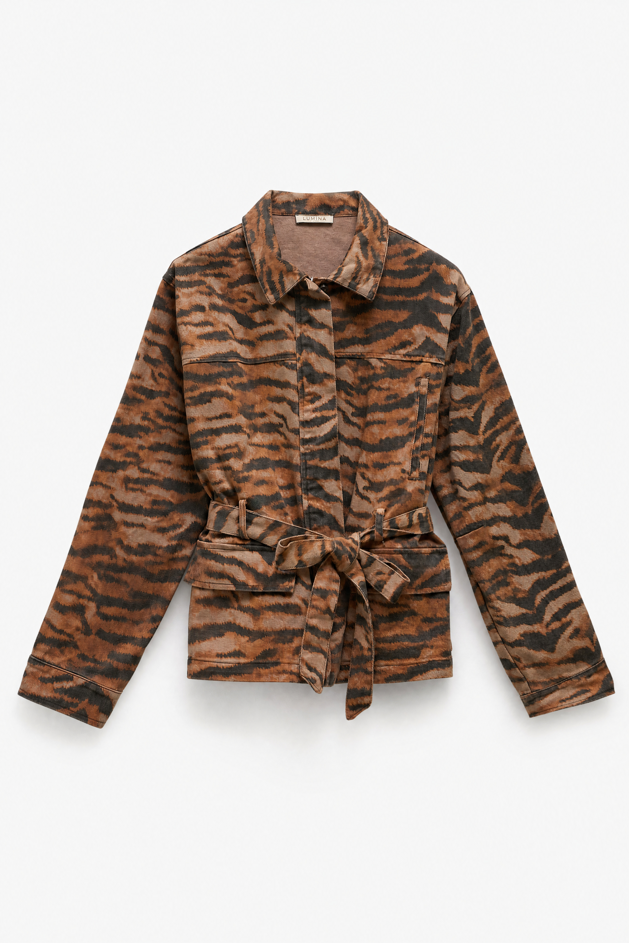 Safari-Jacke mit Gürtel