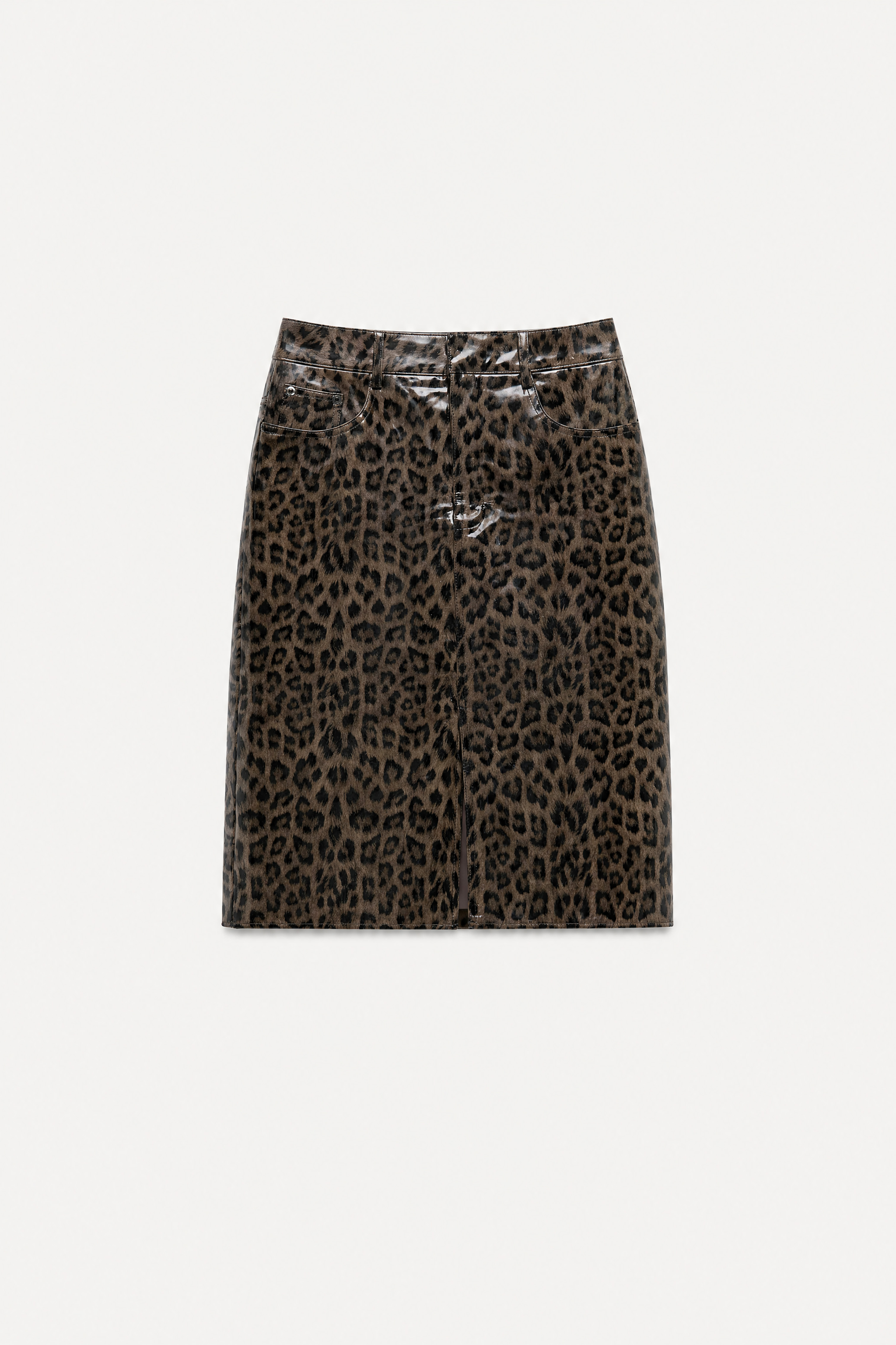 Mini-Bleistiftrock mit Leopardenmuster