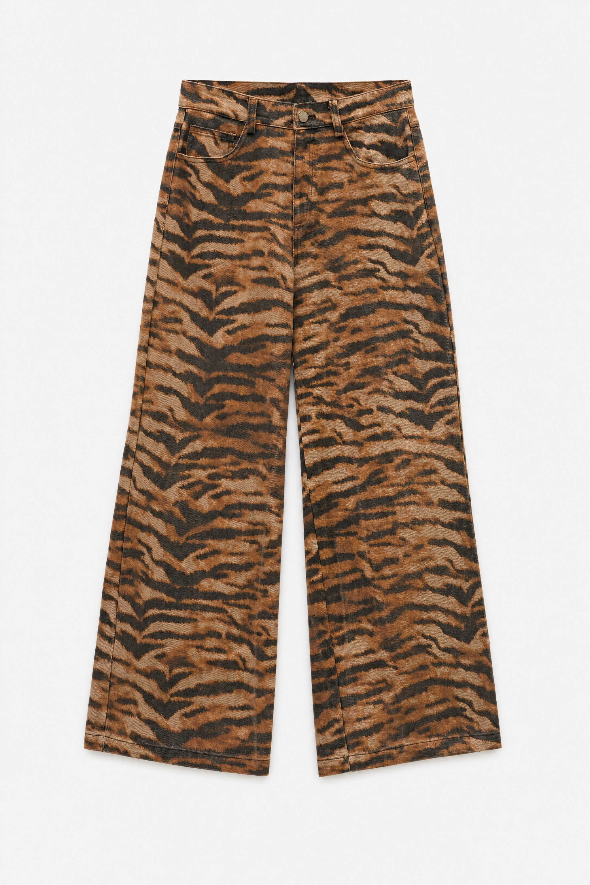 Hoch taillierte Wide‑Leg Hose