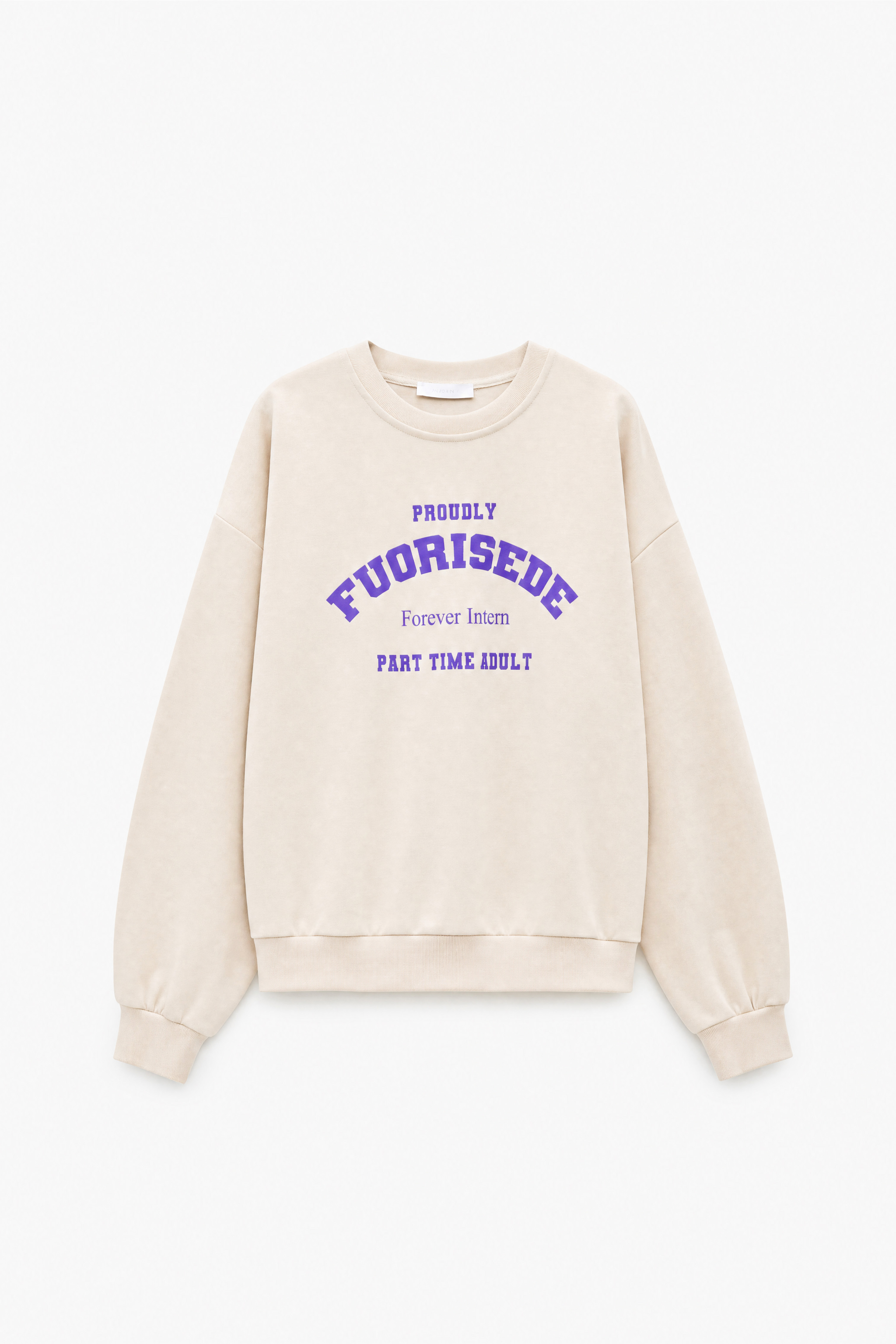 Oversize-Sweatshirt mit Raffung