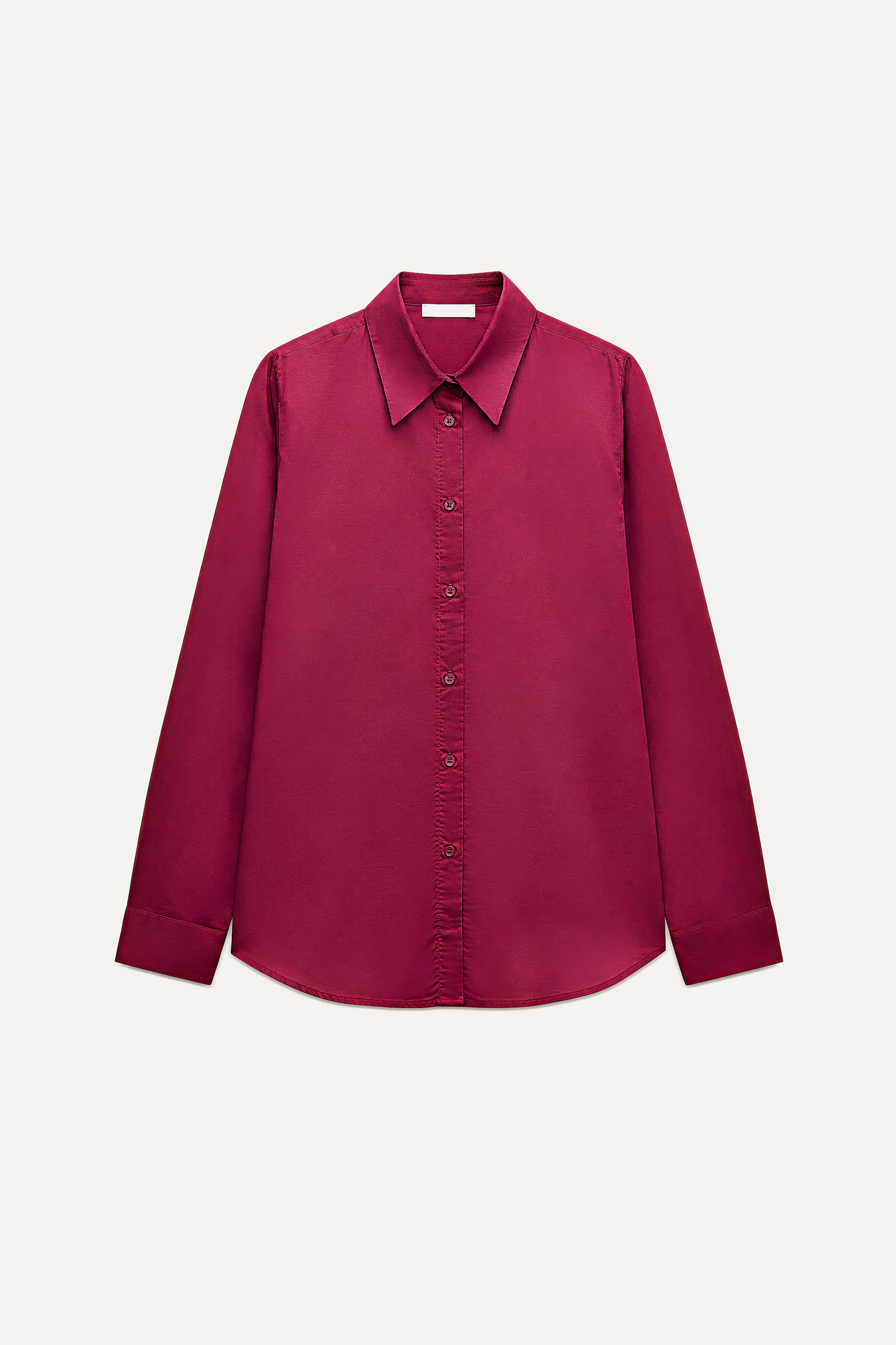 Satinbluse mit Hemdkragen