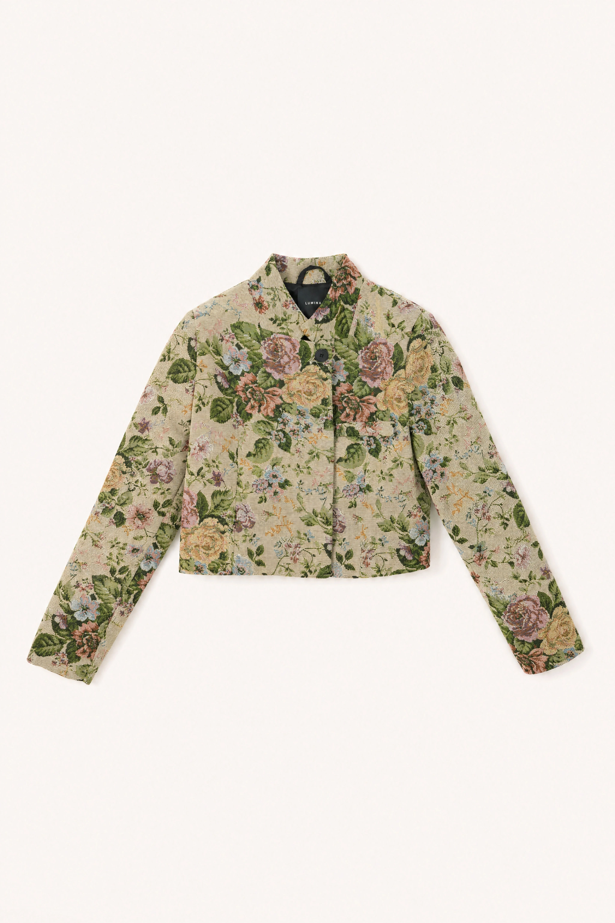 Kurzjacke mit Blumenmuster