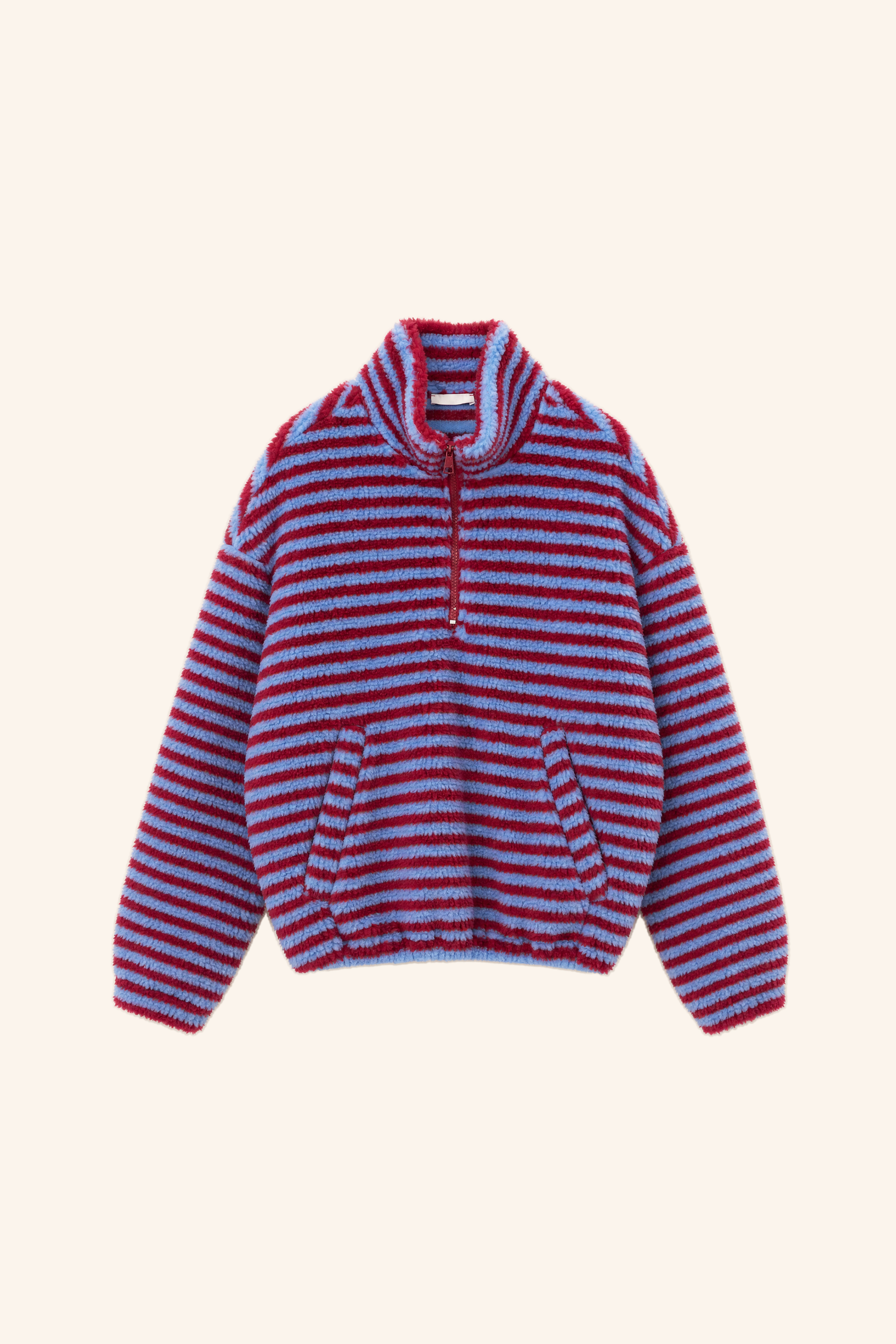Fleece-Jacke mit Stehkragen