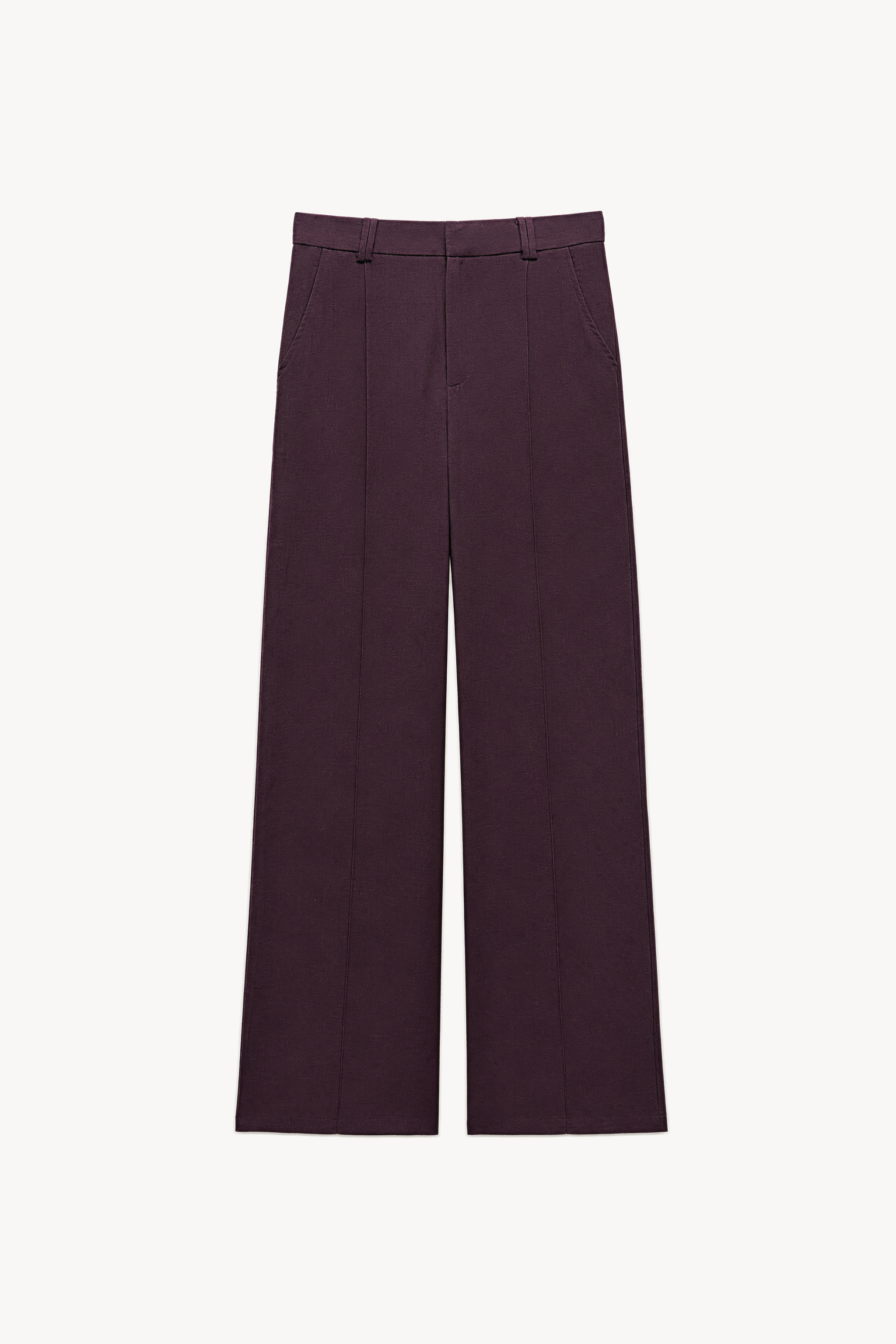 Weite Hose mit Bügelfalte