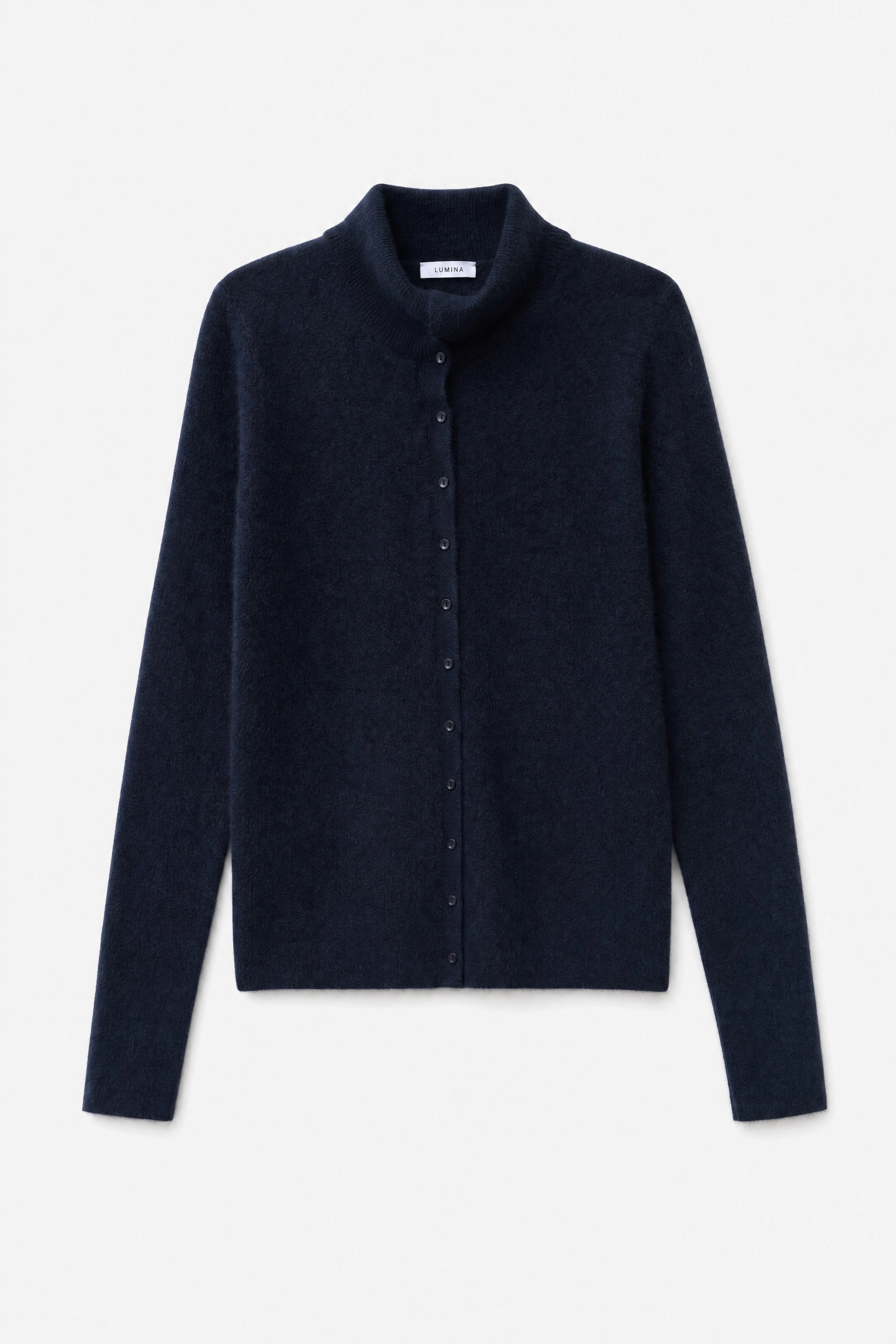 Cardigan mit Rollkragen
