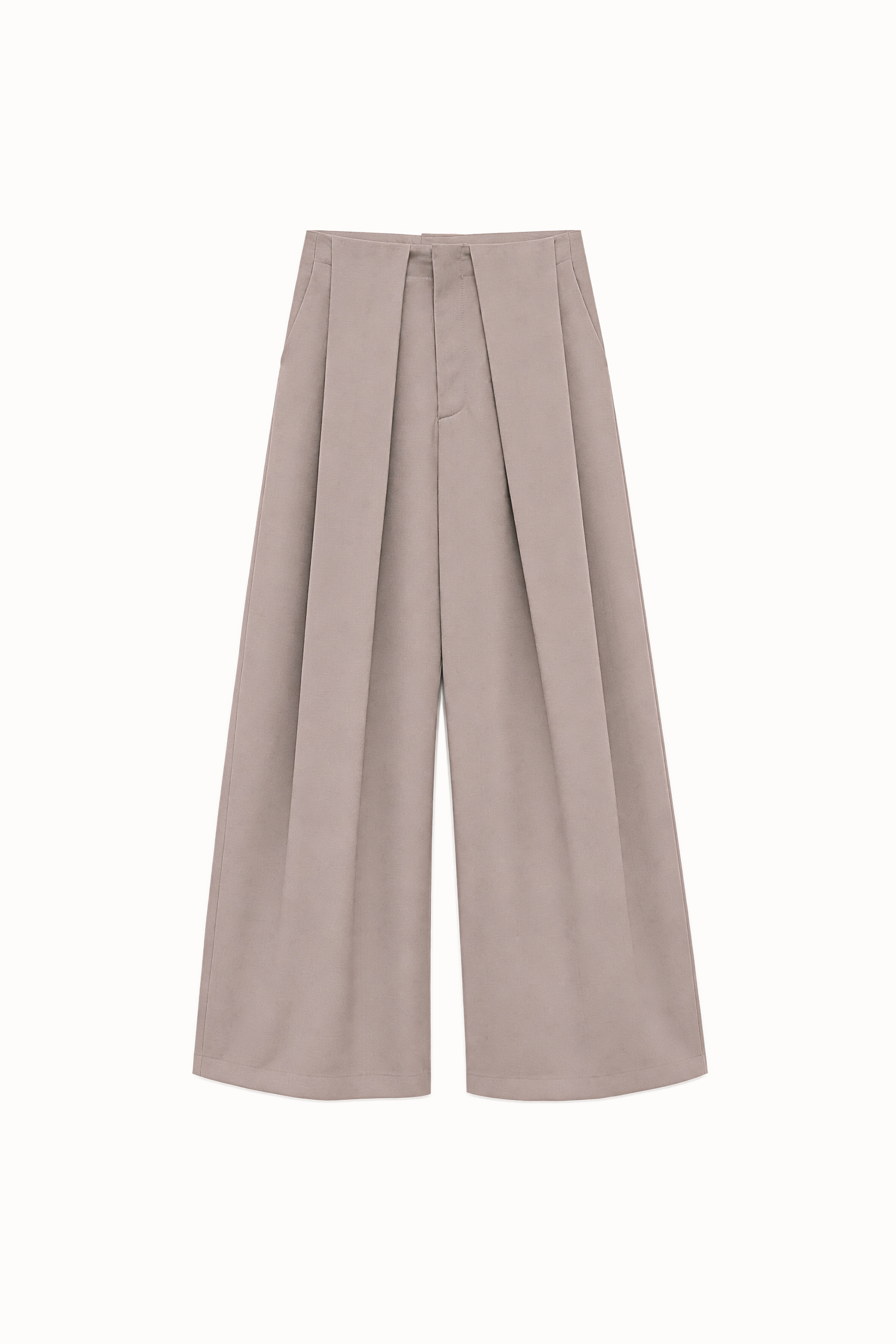 Weite Hose mit Bundfalten