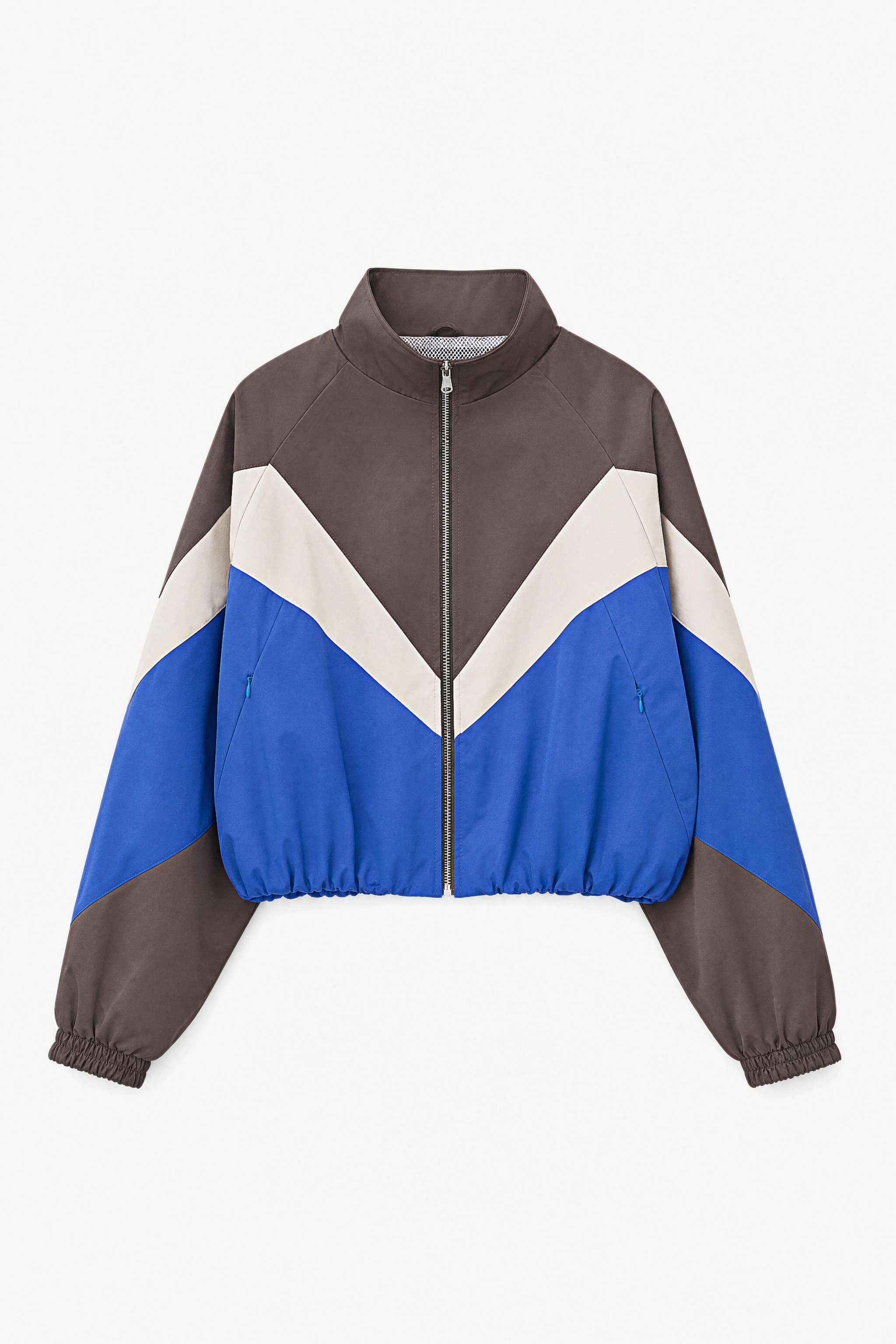 Oversize Color‑Block Jacke