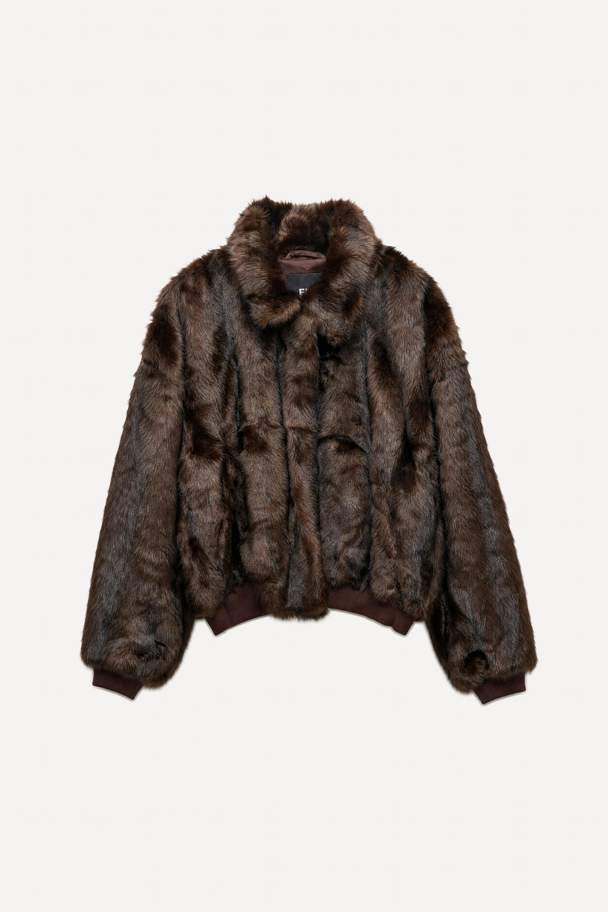 Bomberjacke mit flauschigem Kragen
