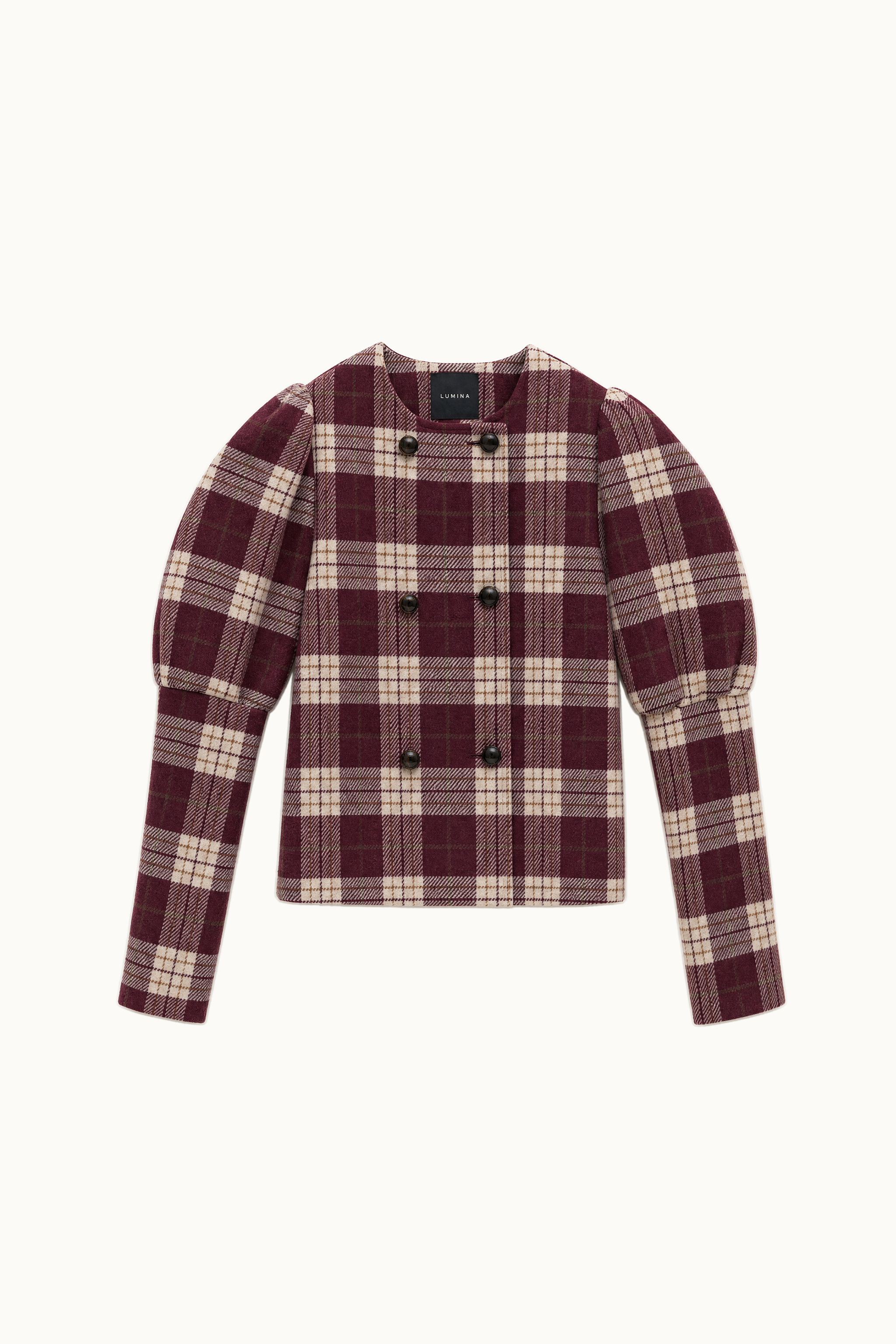 Kurze Jacke mit Puffärmeln
