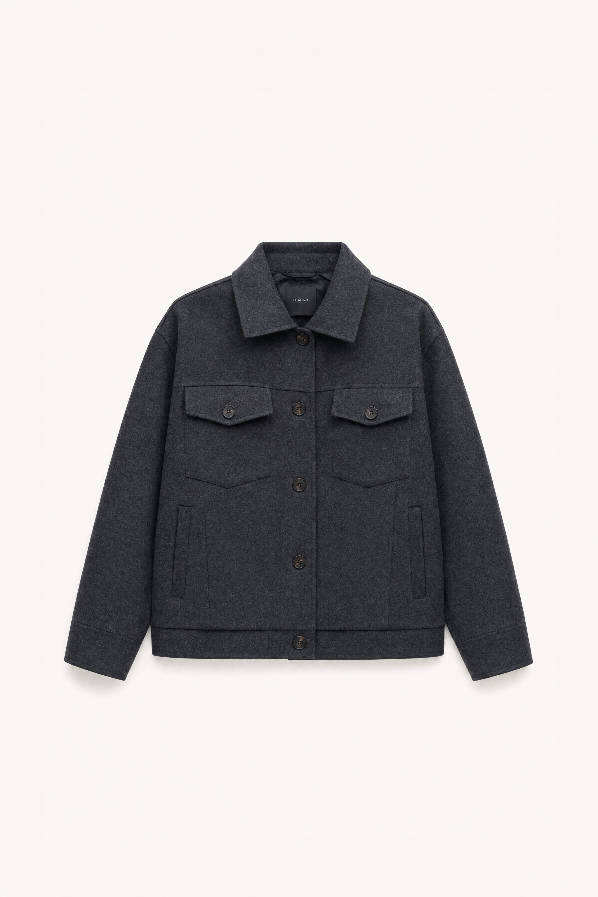 Oversize-Jacke mit Kragen