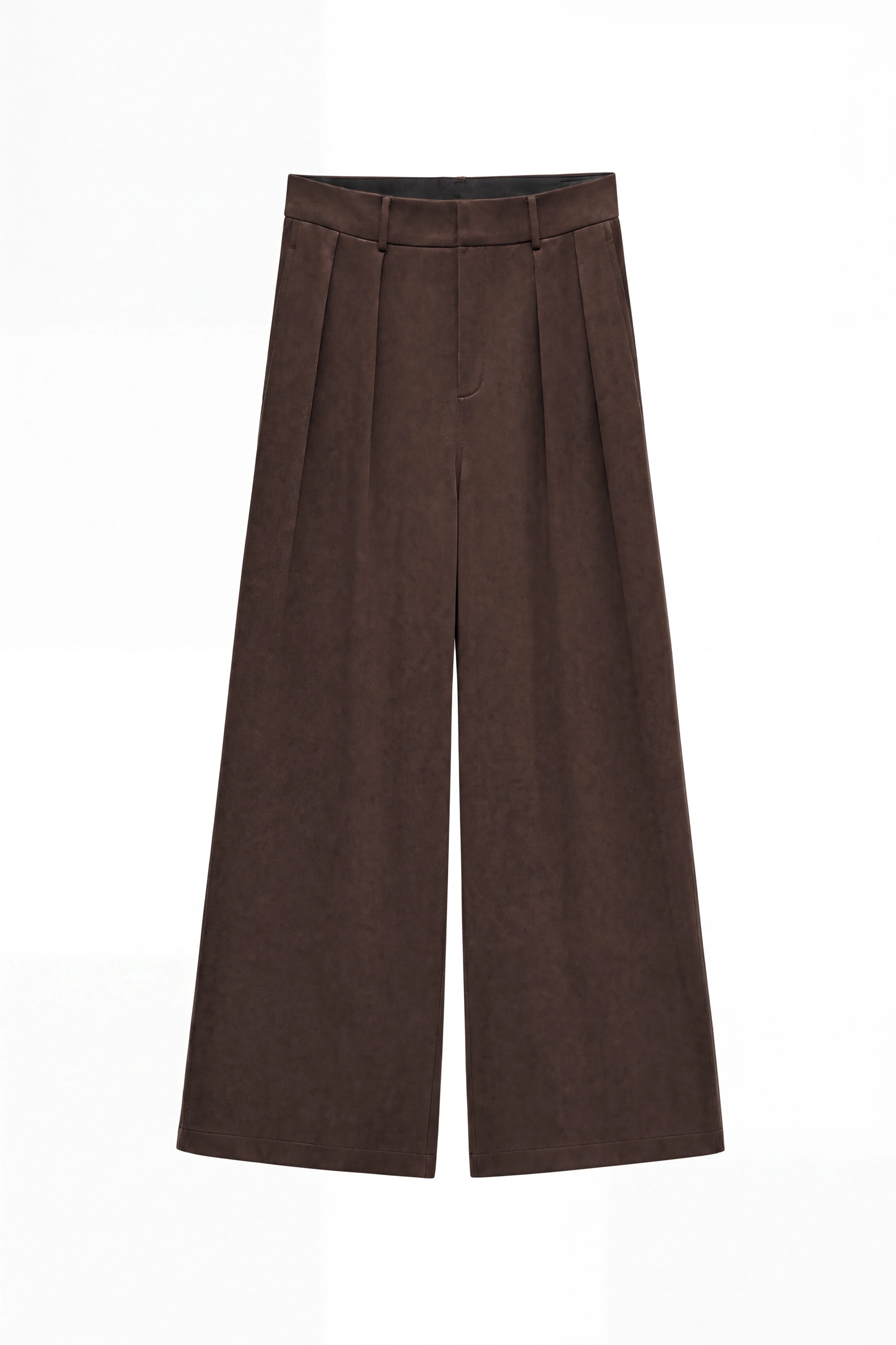 Weite Hose mit Bügelfalten