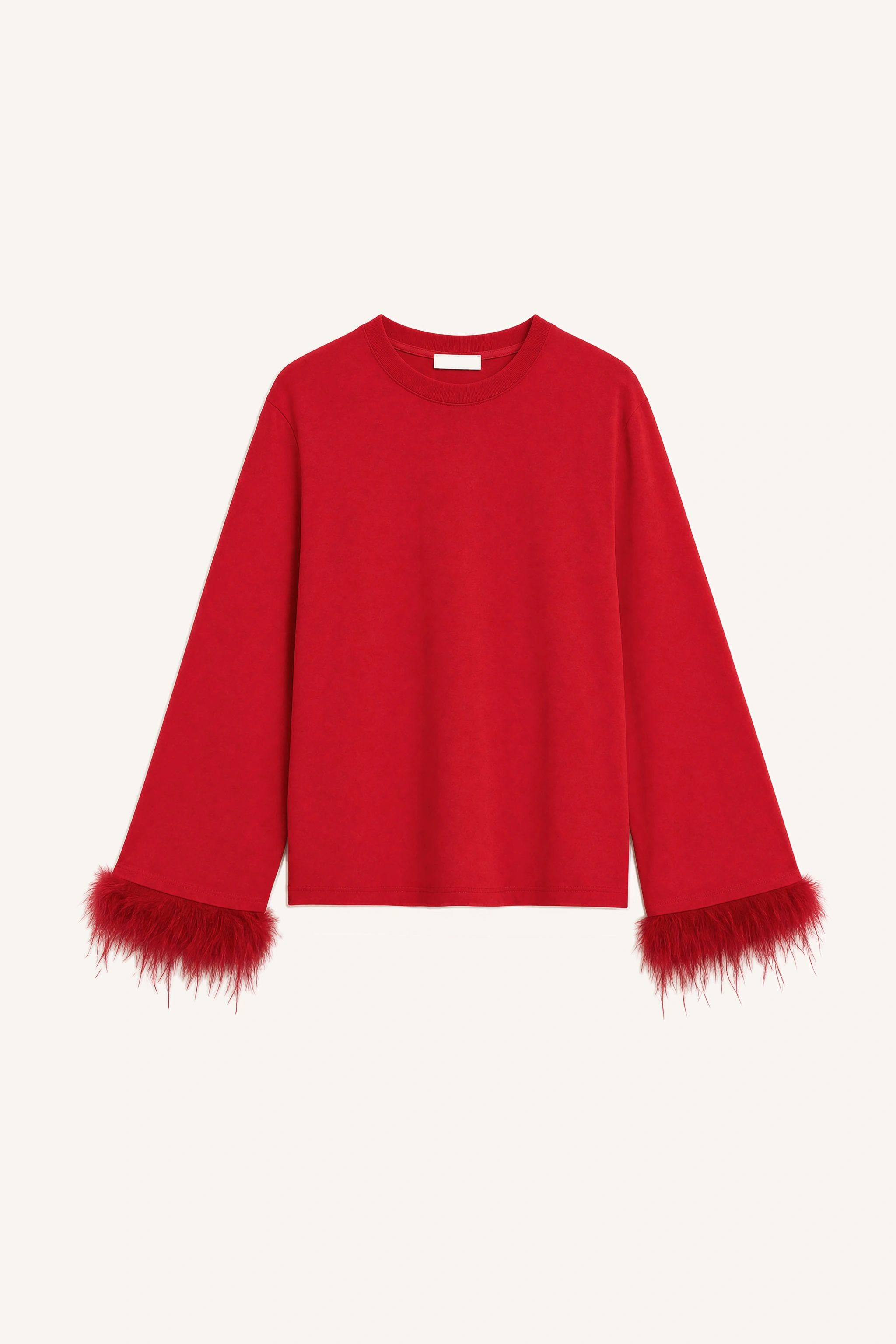 Kurzpullover mit Fransen