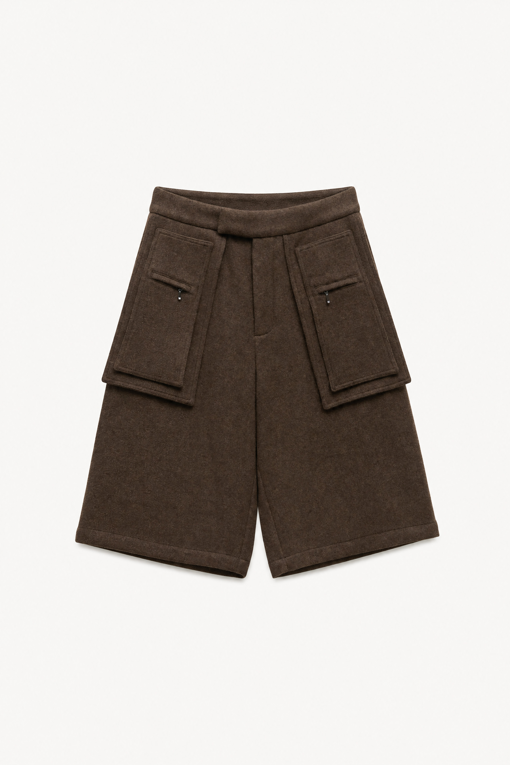 Bermuda-Shorts mit hoher Taille