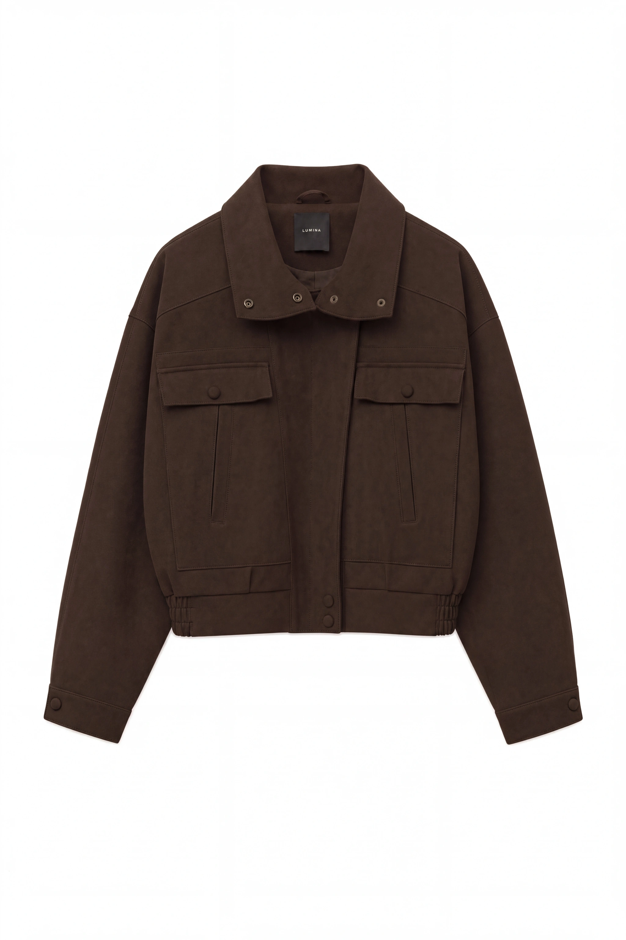 Oversize-Jacke mit Stehkragen
