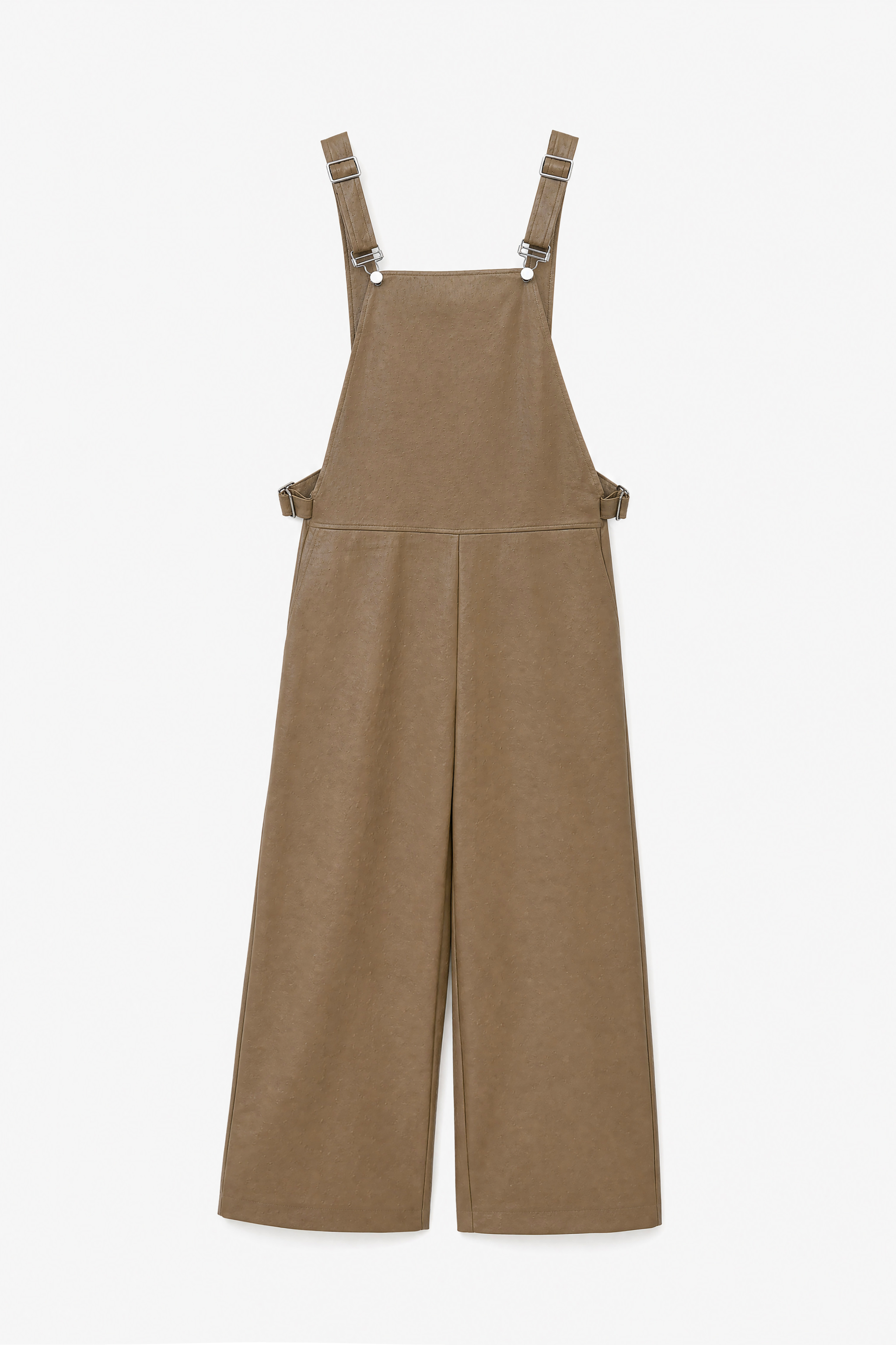 Oversize-Overall aus Kunstleder