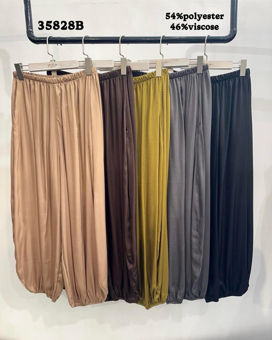Bundfalten-Hose mit Gummizug