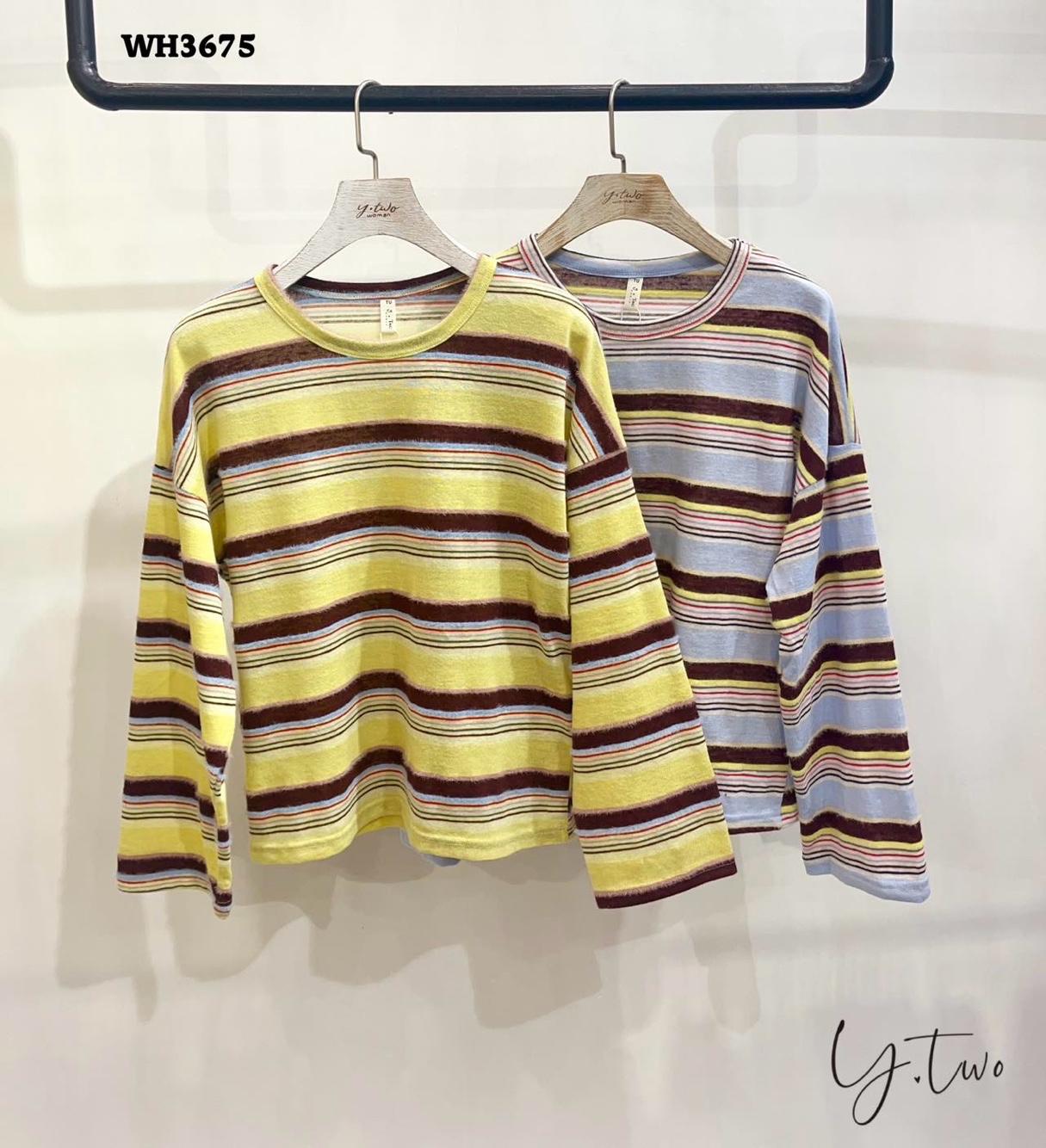 Lockeres gestreiftes T-Shirt