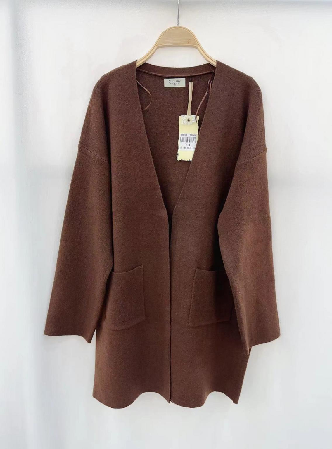 Langer Cardigan mit Taschen
