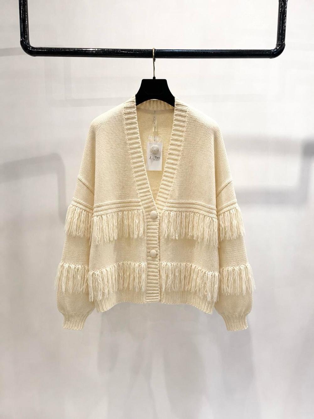 Oversize Cardigan mit Fransen