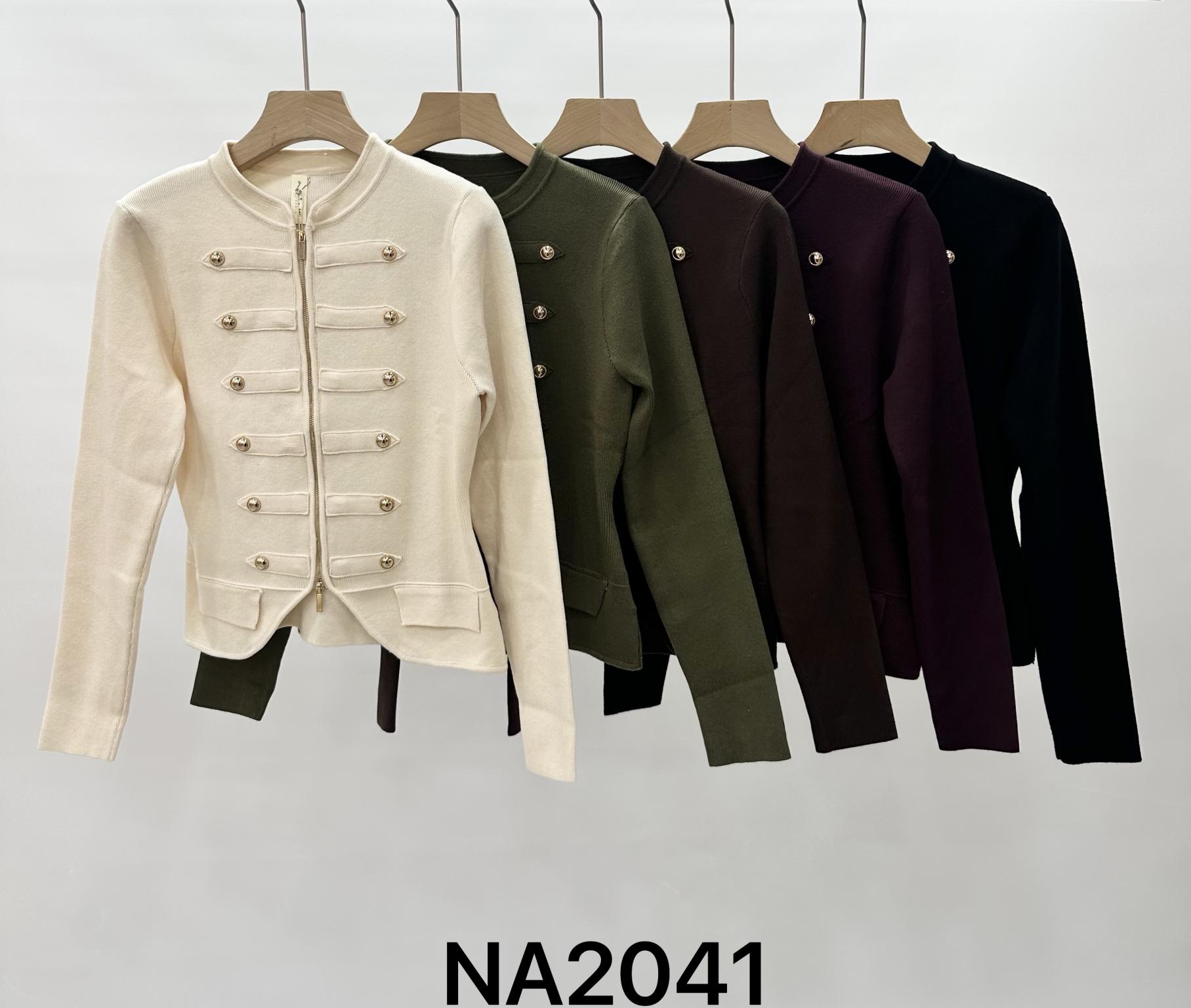 Taillierter Cardigan mit Reißverschluss