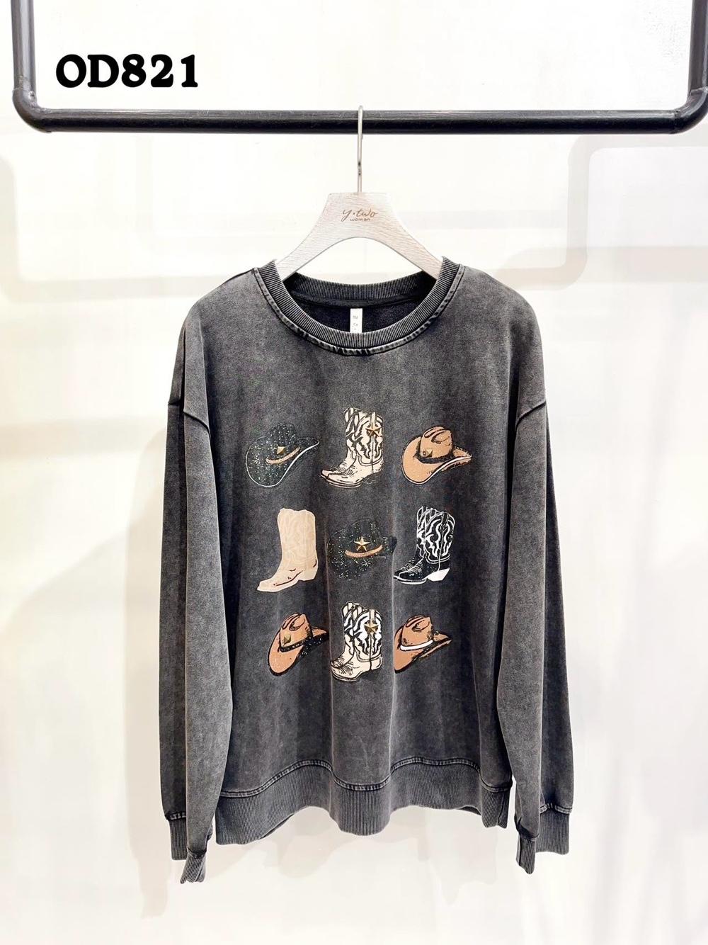 Oversized Sweatshirt mit Print