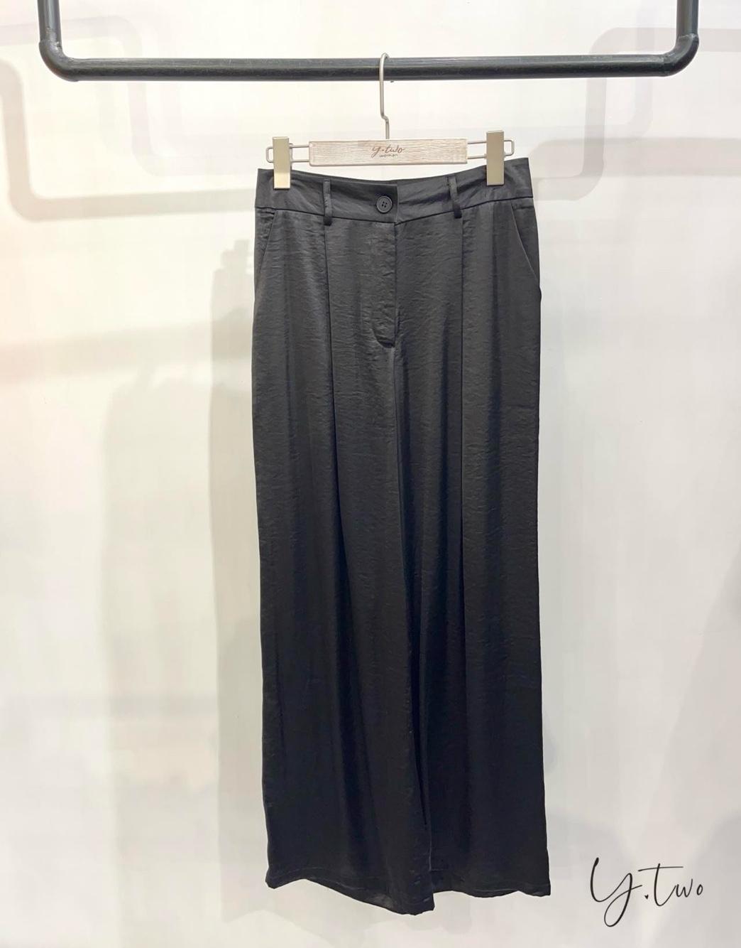 Wide-Leg-Hose mit Falten