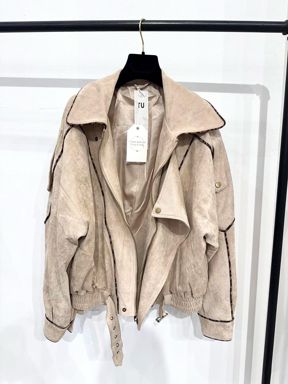 Oversize-Jacke mit Kragen