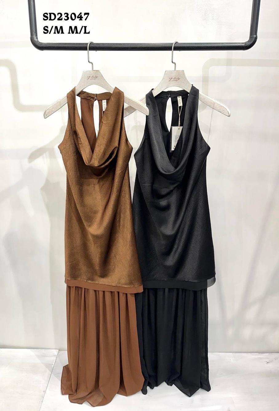 Ärmelloses Maxi-Kleid