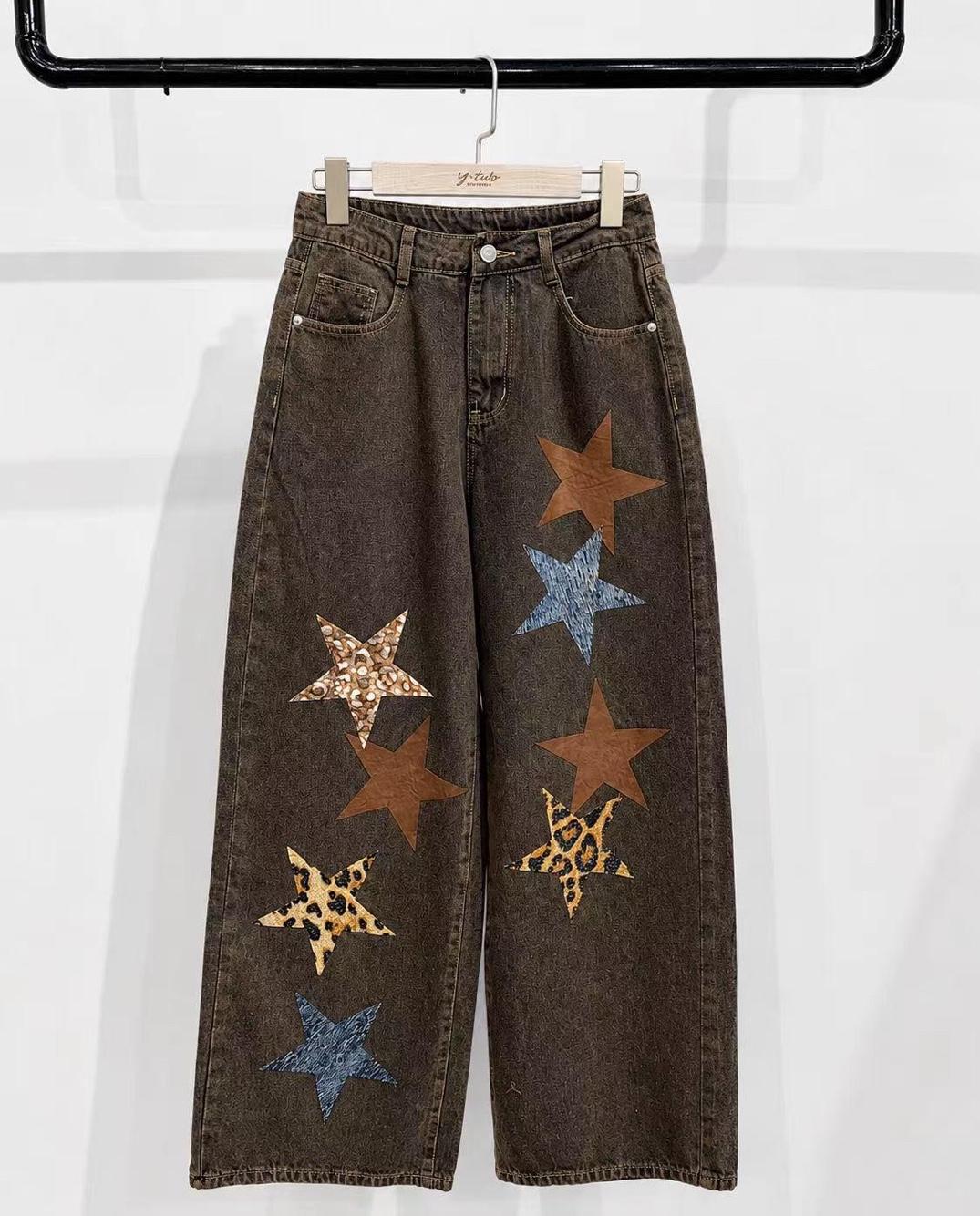 Jeans mit weitem Bein