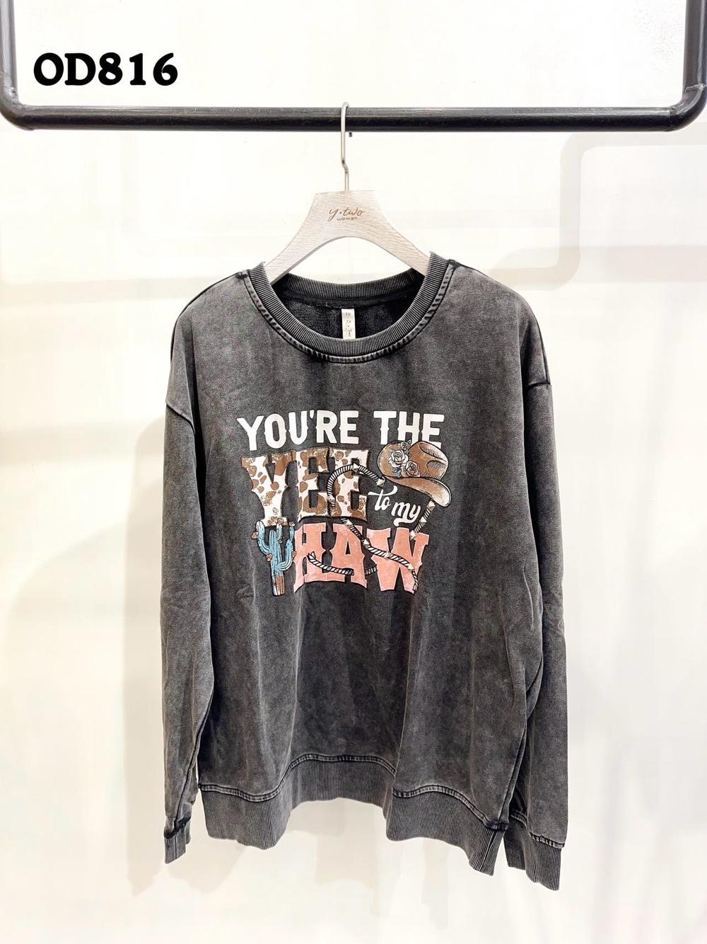 Oversized Sweatshirt mit Print
