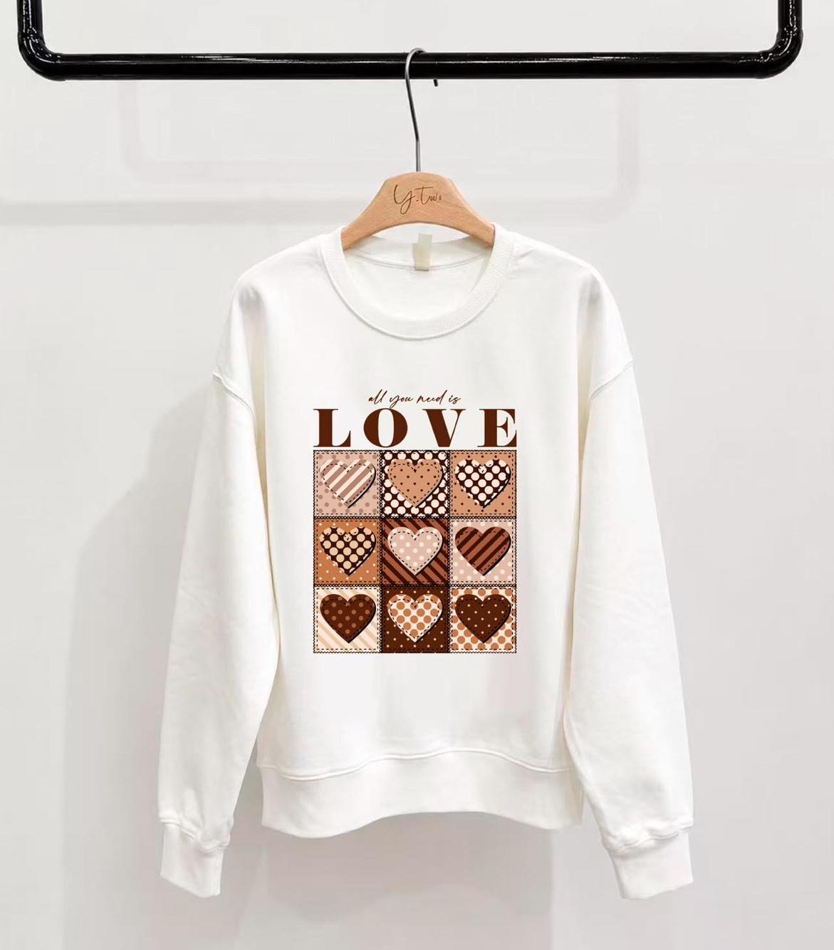 Lockerer Print-Sweatshirt