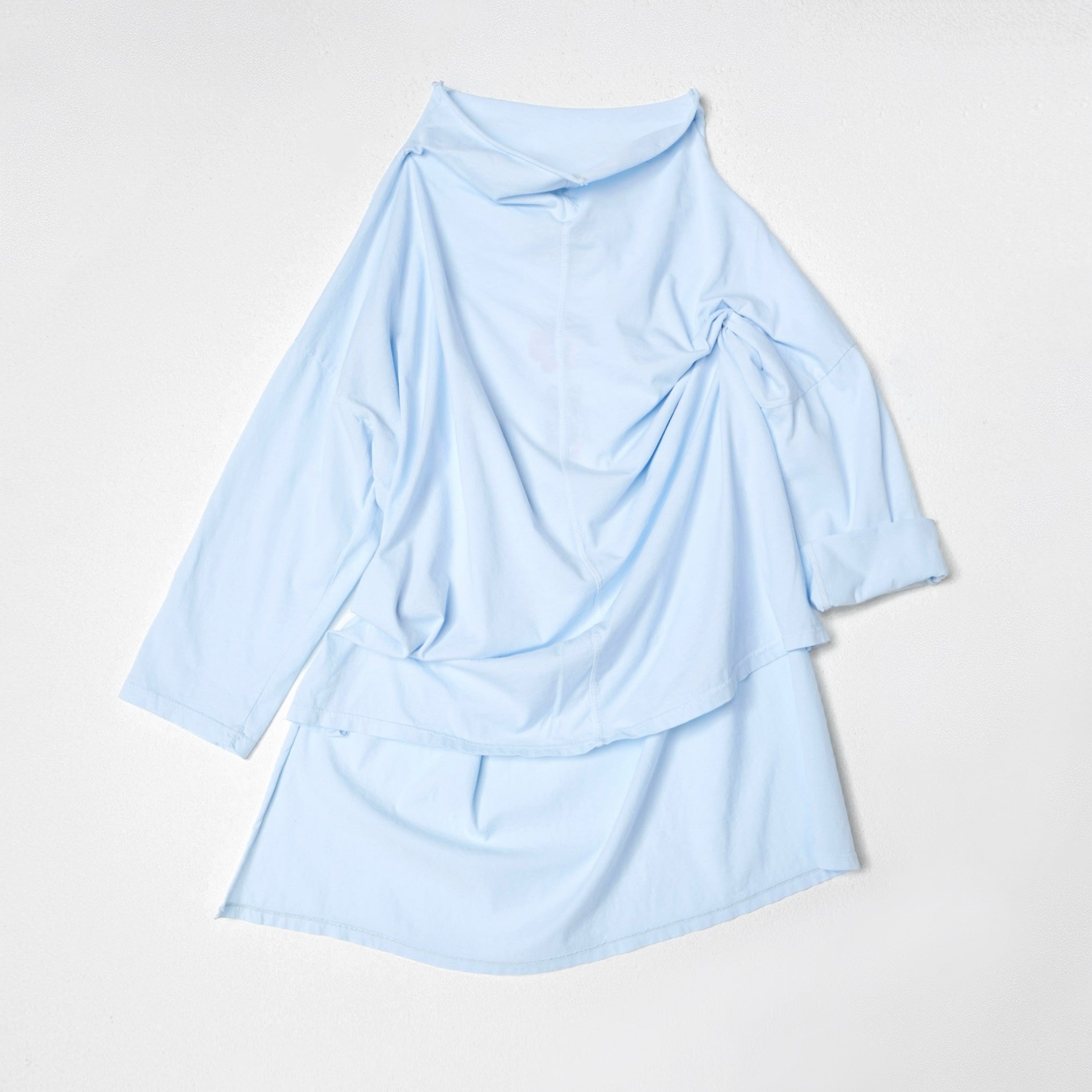 Oversize T-Shirt mit Stehkragen