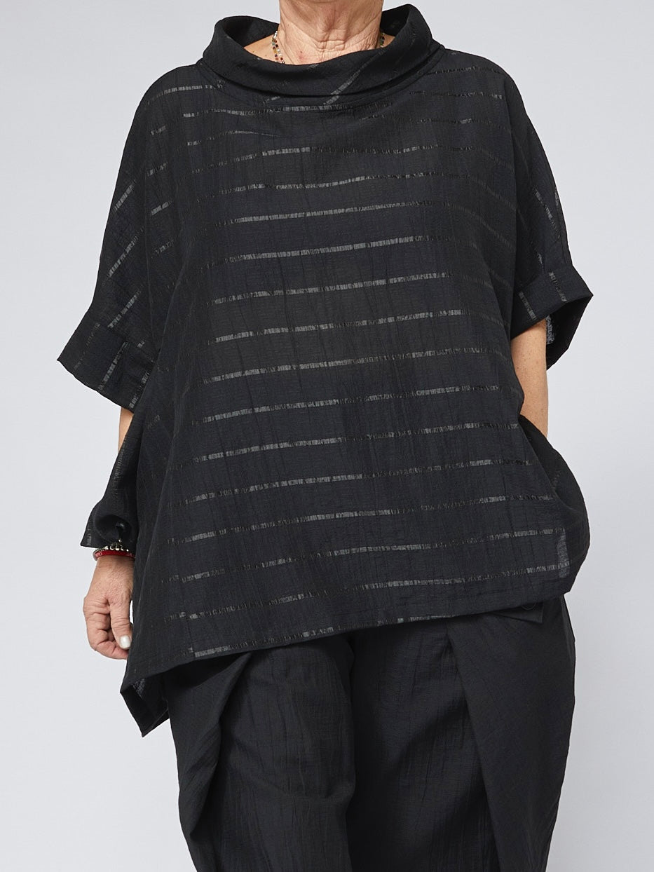 Oversized Hemd mit Streifen